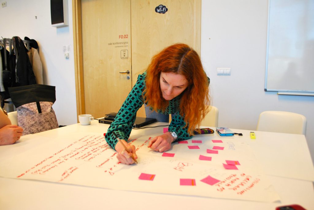 A partner presenting at the CCC Transition Lab